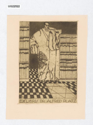 Ex libris Dr. Alfred Platz