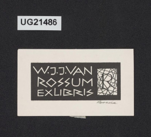 Exlibris W. J. J. van Rossum