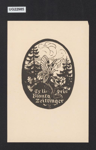 Ex libris Blanka Zeitlinger