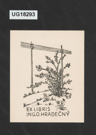Ex libris Ing. O. Hradečný