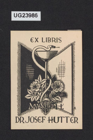 Ex libris MGPH. Dr. Josef Hutter