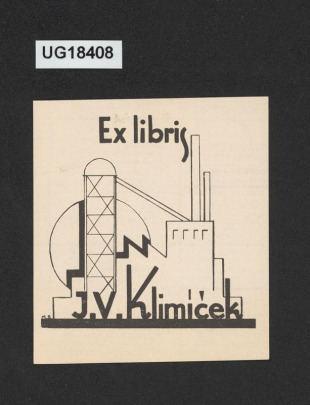 Ex libris J. V: Klimíček