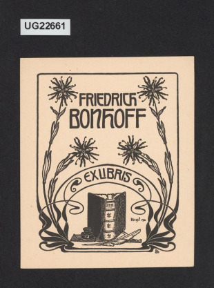 Exlibris Friedrich Bonhoff