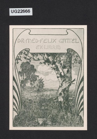 Ex libris Dr. med. Felix Gattel