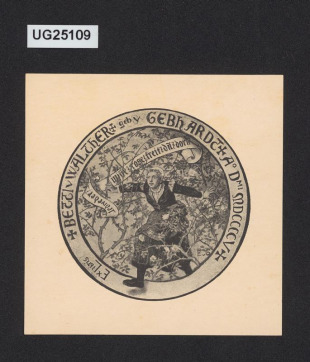 Ex libris Betti v Waldher geb. v. Gebhardt