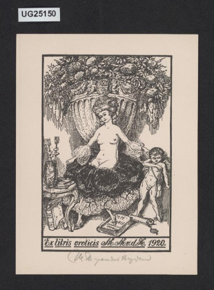 Ex libris eroticis M. M. v. d. H 1920