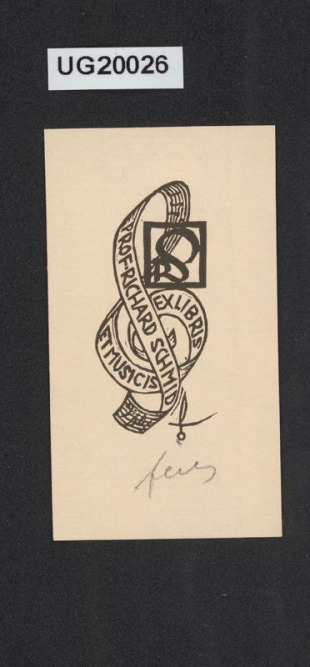 Exlibris et musicis prof. Richard Schmid
