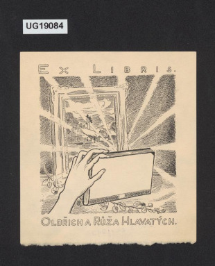 Ex libris Oldřich a Růža Hlavatých
