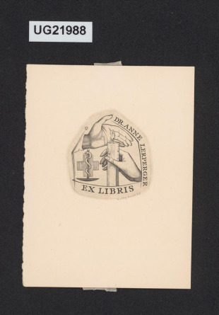 Ex libris Dr. Anna Lerperger