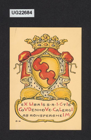 Ex libris S. R. J. Ctis Coudenhove-Calergi ab Rouspergerheim