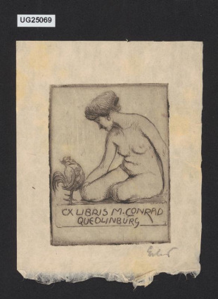 Ex libris M. Conrad/ Quedlinburg