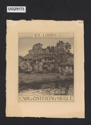 Ex libris Carl v. Ostertag-Siegle