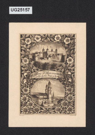 Aug. F. Ammannn/ geb. zu London, Bürger zu Z¨rich