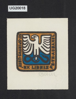 Ex libris E. Th. Aubanel