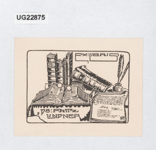 Ex libris Dr. Fritz Lindner