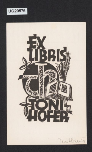 Ex libris Toni Hofer