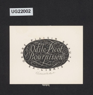 Ex-libris Odile Picol Bournisien