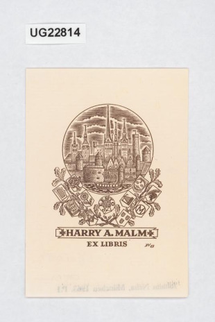 Ex libris Harry A. Malm