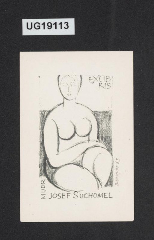 Exlibris MUDR Josef Suchomel
