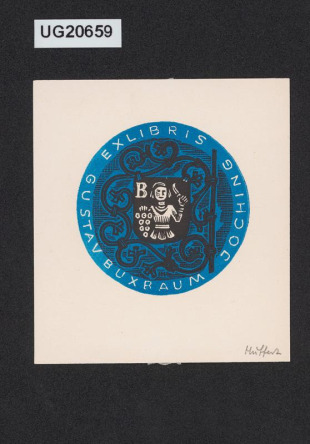 Exlibris Gustav Buxbaum Joching