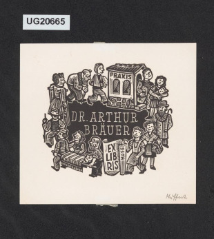 Exlibris Dr. Arthur Bräuer