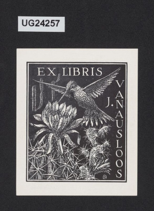 Ex libris J. van Ausloos