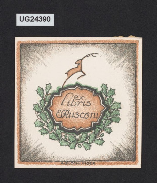 Ex libris E. Rusconi