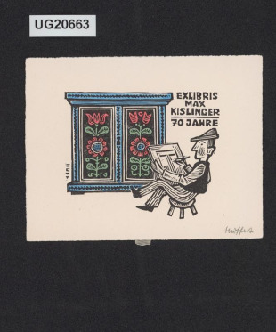 Exlibris Max Kislinger / 70 Jahre