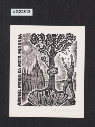 Ex libris Artur Mário da Mota Miranda