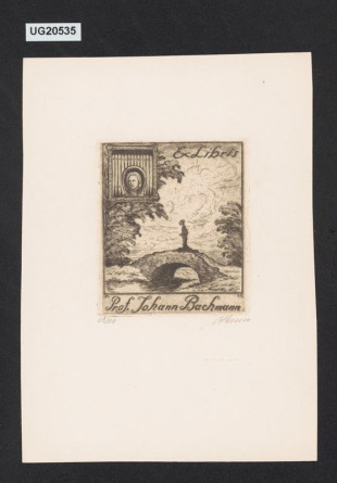 Ex libris Prof. Johann Bachmann