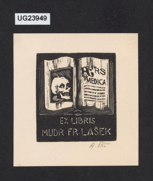 Ex libris MUDr. Fr. Lašek