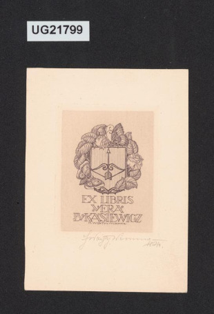 Ex libris Vera Lukasiewicz