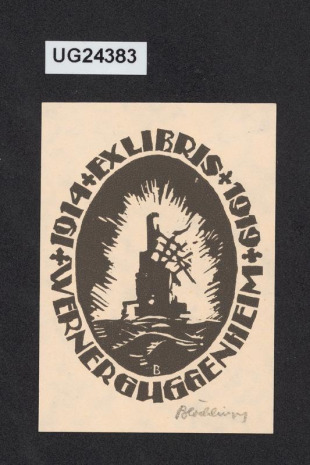 Ex libris Werner Guggenheim 1914-1919