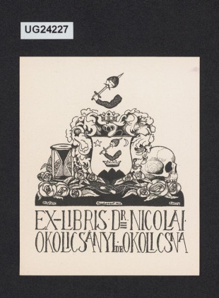 Ex libris Dr. Nicolai Okolicsányi de Okolicsna