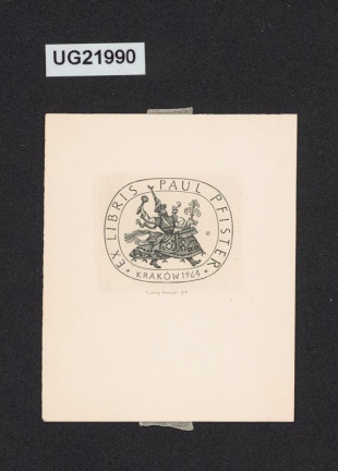 Ex libris Paul Pfister Kraków 1964
