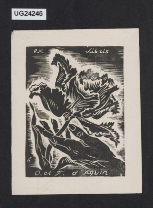 Ex libris O-ck F. d´Aquin