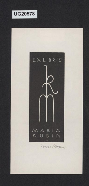 Ex libris Maria Kubin