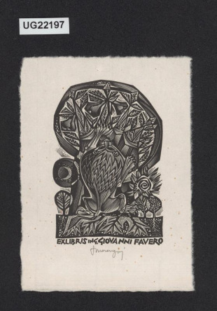 Exlibris Ing. Giovanni Favero