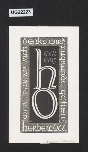 exlibris Herbert Ott