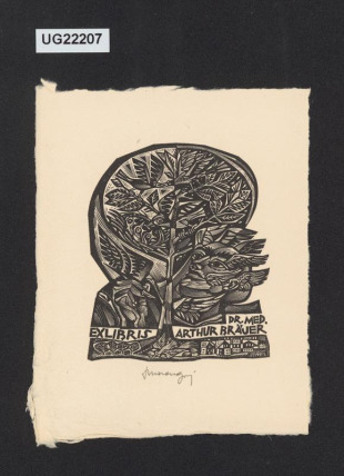Exlibris Dr. med. Arthur Bräner