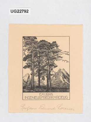 Ex libris Iugeniear Friedrich Roetig