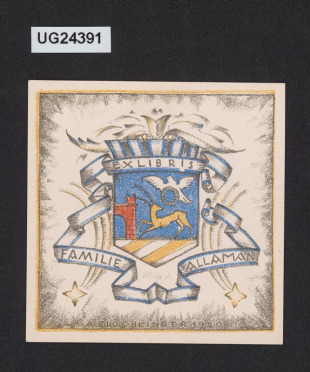 Ex libris Familie Allaman