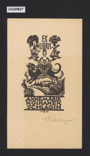 Ex libris Annemarie Kolhanek Schlagin