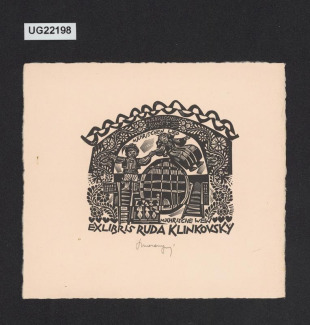 Exlibris Ruda Klinkovský