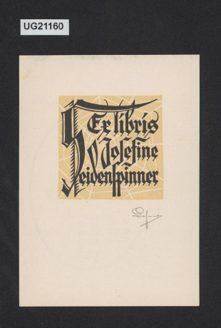 Ex libris Josefine Seidenspinner