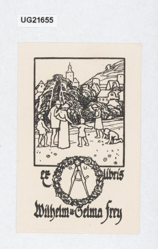 ex libris Wilhelm u. Selma Frey