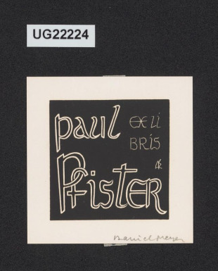 Exlibris Paul Pfister