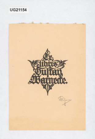 Ex libris Gustav Warnecke