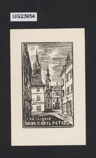 Ex libris MUDr. Karel Peters