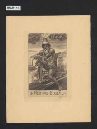 Ex libris Dr. Heinrich Bogener